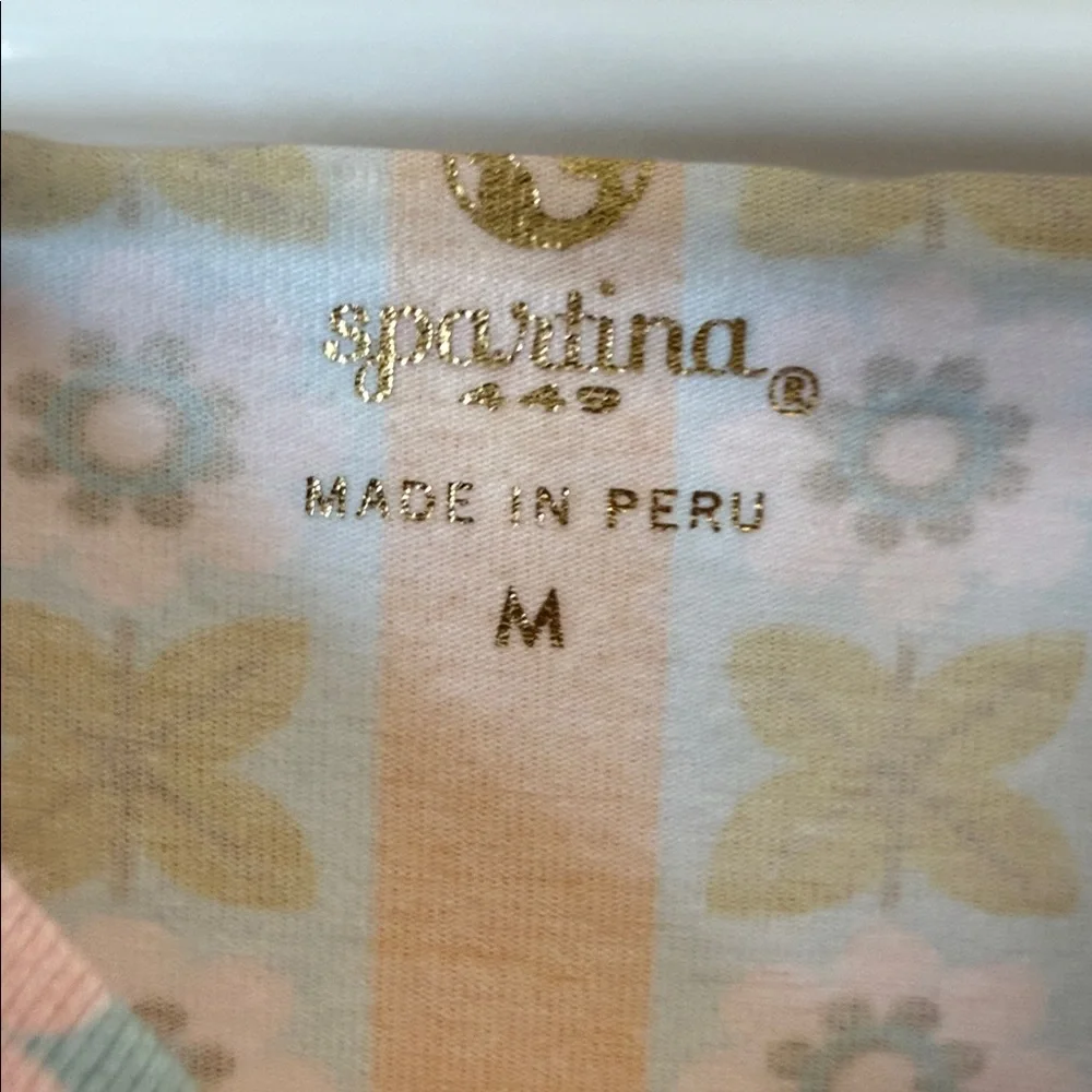 Spartina 449 Sleeveless Floral Midi Dress in Light Blue, Pink & Mustard - Picture 3 of 4